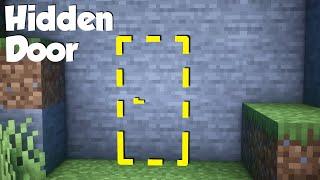 Minecraft: How to build a Hidden Door! (easy)