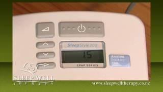 How to change settings - Sleep Style 200 Series