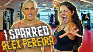 Alex Pereira teaches me his calf kick | UFC 303