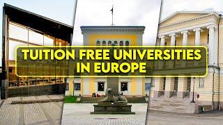 12 Tuition-Free Universities in Europe for International Students