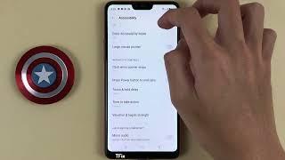 How to enable/disable large mouse pointer on OPPO F7 Android 10