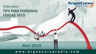 Video-Taller Tips para Personas Físicas 2015