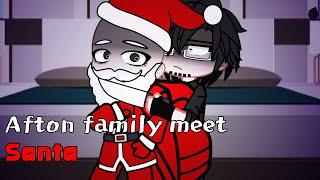 Afton Family Meet Santa Claus || FNAF || GACHA ||