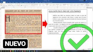 COMO CONVERTIR UNA IMAGEN A UN TEXTO EDITABLE EN WORD sin programas - PC y CELULAR