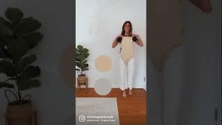 Amazon Neutral Clothing | Neutrals Wardrobe | White Blazer Outfit #shorts #tiktok #neutral #blazer