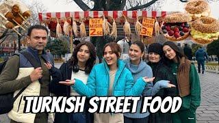 Eating Turkish Street Food 24 Hours Challenge |Sistrology |Fatima Faisal