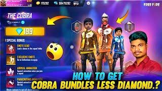 வேரா Level Idea  How to get cobra Legendary Bundles Less Diamond Tricks and Tip - Garena Free Fire