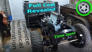 Restoration Cost Revealed - Land Rover Series 3 full mechanical restoration Time Lapse