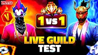 LIVE TEAM CG GUILD TEST: LIVE  #1vs1 #freefirelive #fflive