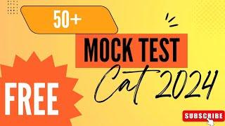 FREE MOCK TESTS FOR CAT 2024 EXAM | FREE CAT RESOURCES | SCORE 99+ PERCENTILE IN CAT 2024#study