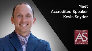 Meet Accredited Speaker Kevin Snyder