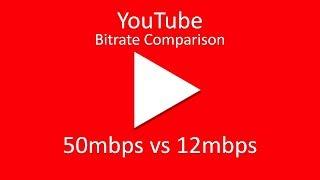 YouTube Bitrate Comparison