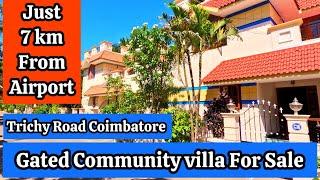 7km From Coimbatore Airport | Gated Community Villa Sale in Trichy Road Coimbatore