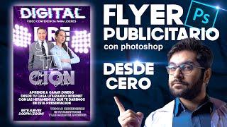 MASTERCLASS DE PHOTOSHOP Como hacer un FLYER publicitario para evento en Photoshop