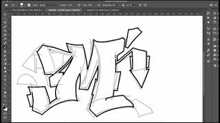 Mr Wiggles LETTER M CONSTRUCTION WRITING (graffiti)