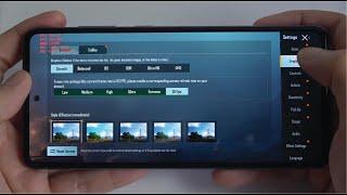 Samsung Galaxy A72 test game PUBG 90 FPS Smooth Graphics