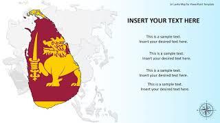 Sri Lanka Map for PowerPoint Template