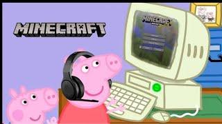 Свинка Пеппа играет в minecraft