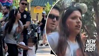 Disneyland mom hauled out in cuffs alongside children she tried sneaking into park without paying