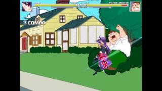 NICK54222 MUGEN: Yuuki (me) VS Peter Griffin