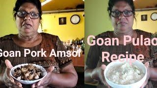 Goan Pulao Recipe/ Goan Pork Amsol/Pork Solantlem Recipe by Mother in-law #southgoa #goanvlogger
