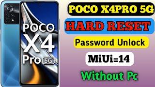 Poco X4Pro 5G Hard Reset (MIUI 14) password unlock Without Pc Factory reset