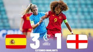 Spain vs England | Highlights | U17 Women's European Championship Semi Final 23-05-2023