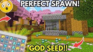 God Seed  For Minecraft Pe 1.20+ || 3 Golden Enchanted Apple  At Sapwn [Hindi]