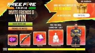 7th Anniversary FFI Launch Date|FreeFire India Invite & Win Event|Free Fire New Event|Ff New Event