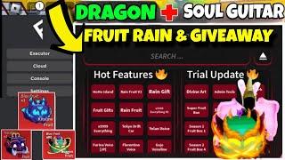 Script Blox Fruit Mobile REAL FRUIT RAIN , AUTO FARM & DRAGON FRUIT GIVEAWAY | Fluxus Delta Script