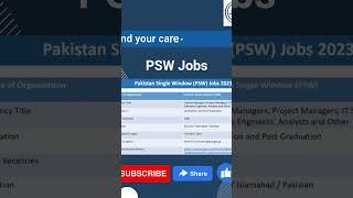 Pakistan single window jobs 2023 #shorts #youtybeshorts #jobs