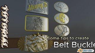 Few mintutes Blender -  Belt Buckles