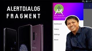 How to Use AlertDialog in Fragment in Android - Navigation Drawer