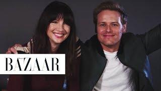 Outlander’s Sam Heughan and Caitriona Balfe Read Your Fan Fiction | Harper’s BAZAAR