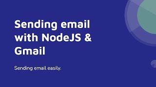 How to send email with nodejs and express?