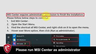 MSI® HOW-TO install MSI Center