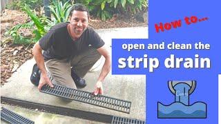 How to remove grate from driveway channel drain with Inspire DIY Kent Thomas