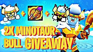 2X MINOTAUR BULL SKIN GIVEAWAY!!|BRAWL STARS|SEASON 28|#MinotaurBullGiveaway #brawlstars