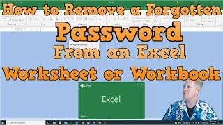 How to Remove a Password from Excel Worksheet and Workbooks, 100% success without data loss