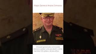 Russian Major General Andrei Simonov was KILLED in Izyum,Ukraine.