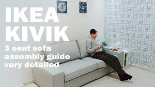 IKEA kivik 3 seat sofa assembly instructions very detailed