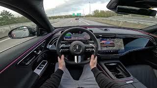 2024 Mercedes E-Class AMG Line 2024 Test Drive POV | Ambience Binaural Sound