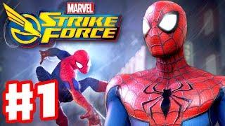 Marvel Strike Force - Gameplay Walkthrough Part 1 - Spiderman, Captain America, Luke Cage, Punisher!