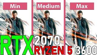 Quantum Break Ryzen 5 3600 + RTX 2070 | All Settings [1080p]