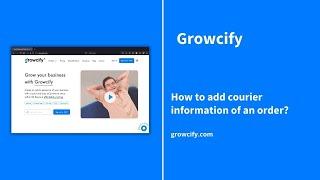 How to add courier information of an order?