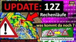 UPDATE: Extreme Hochwasserlage: Erneuter Nowcast mit Messwerten + den neuen 12er - Rechenläufen!