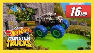 Epic Monster Truck Race Day! | Остров Монстр Траков | @HotWheelsRussia 3+