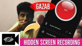 How to do Hidden Screen Recording