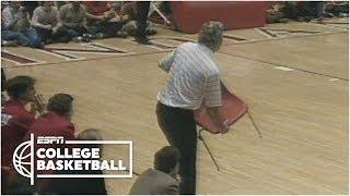 Bobby Knight throws chair, gets ejected vs. Purdue in 1985 [Full Incident] | College Basketball