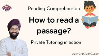 How to read a passage - Reading Comprehension - Private tutoring in action